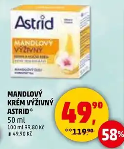 Penny Market Mandlový krém výživný astrid nabídka