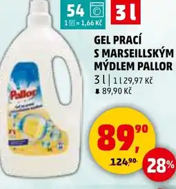 Penny Market Gel prací s marseillským mýdlem pallor nabídka