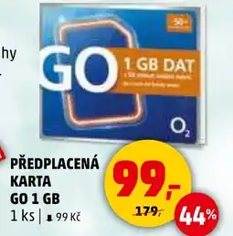 Penny Market Předplacená karta GO 1 GB nabídka