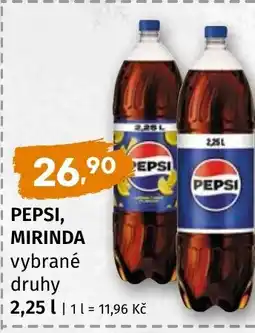 Terno Pepsi, Mirinda nabídka