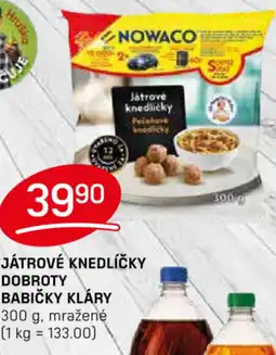 Flop Nowaco Játrové knedlíčky dobroty babičky kláry nabídka