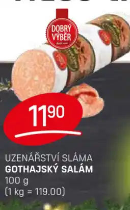 Flop Uzenářství sláma gothajský salám nabídka