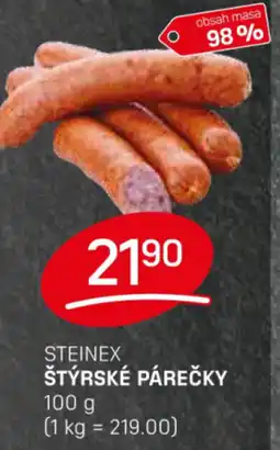 Flop Steinex štýrské párečky nabídka