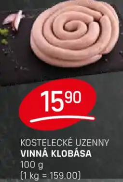 Flop Kostelecké uzenny vinná klobása nabídka