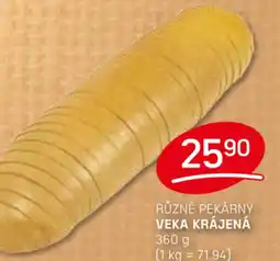 Flop Různé pekárny veka krájená nabídka