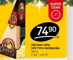 Flop Džiugas 40% sýr typu parmazán nabídka