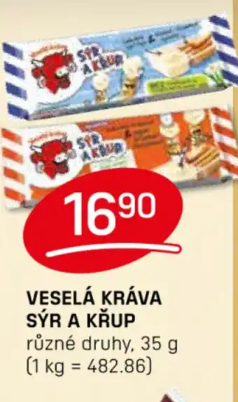 Veselá kráva sýr a křup