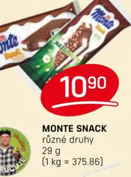 Flop Monte snack nabídka