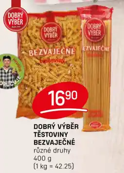 Flop Dobrý výběr těstoviny bezvaječné nabídka