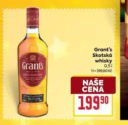 Billa Grant's Skotská whisky 0,5l nabídka