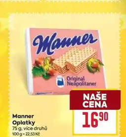 Billa Manner Oplatky 75 g nabídka