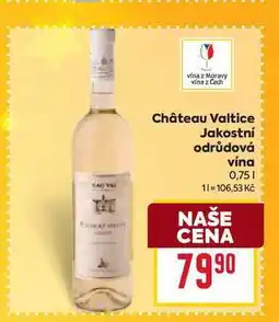 Billa Château Valtice Jakostní odrůdová vína 0,75l nabídka