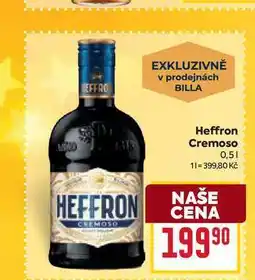 Billa Heffron Cremoso 0,5l nabídka