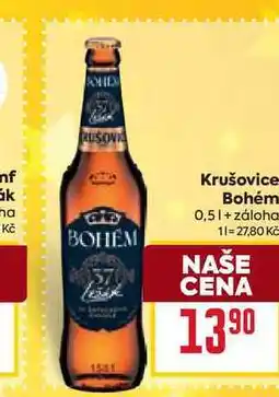 Billa Krušovice Bohém 0,5l nabídka