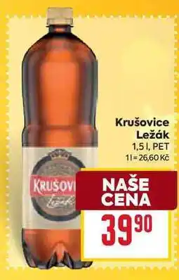 Billa Krušovice Ležák 1,51, PET nabídka