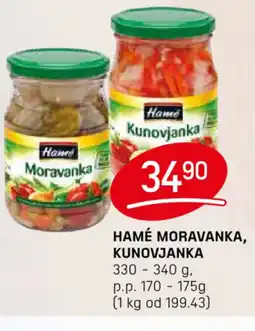 Flop Hamé moravanka, kunovjanka nabídka