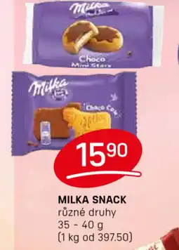 Flop Milka snack nabídka