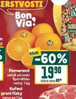 Billa Pomeranč nabídka