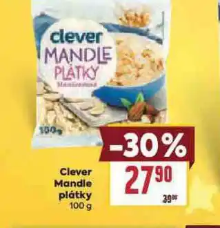 Billa Clever mandle plátky nabídka