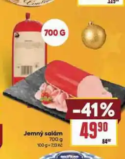 Billa Jemný salám nabídka
