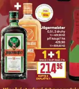 Billa Jägermeister nabídka