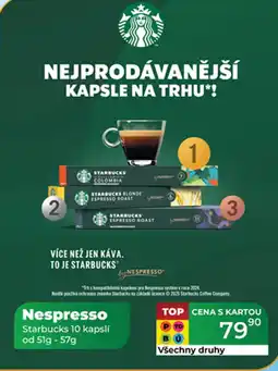Tamda Foods Nespresso Starbucks 10 kapslí nabídka