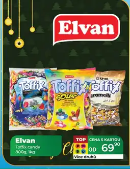 Tamda Foods Elvan Toffix candy nabídka