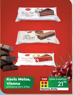 Tamda Foods Kavis Melsa, Vienna piškotový dort nabídka