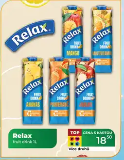 Tamda Foods Relax fruit drink nabídka