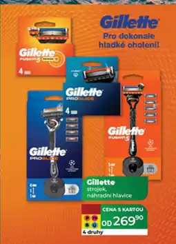 Tamda Foods Gillette strojek, náhradní hlavice nabídka