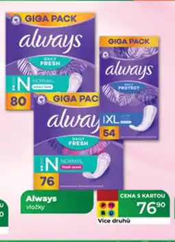 Tamda Foods Always vložky nabídka