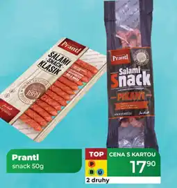 Tamda Foods Prantl snack nabídka