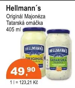 COOP DISKONT Hellmann's Originál Majonéza Tatarská omáčka nabídka