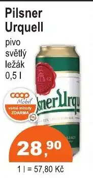 COOP DISKONT Pilsner Urquell nabídka