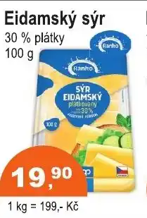 COOP DISKONT Ranko Eidamský sýr nabídka