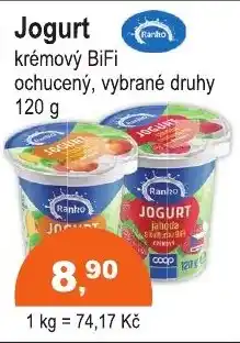 COOP DISKONT Ranko Jogurt krémový BiFi ochucený nabídka