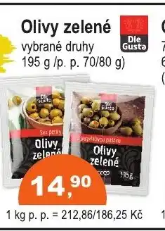COOP DISKONT Olivy zelené nabídka