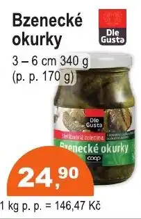 COOP DISKONT Bzenecké okurky nabídka