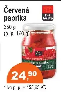 COOP DISKONT Červená paprika nabídka