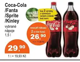 COOP DISKONT Coca-Cola /Fanta /Sprite /Kinley nabídka