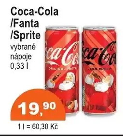 COOP DISKONT Coca-Cola /Fanta /Sprite nabídka