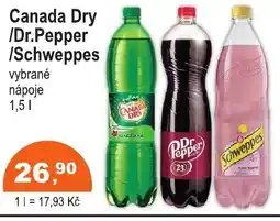 COOP DISKONT Canada Dry /Dr.Pepper /Schweppes nabídka