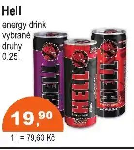 COOP DISKONT Hell energy drink nabídka