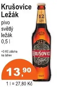 COOP DISKONT Krušovice Ležák nabídka