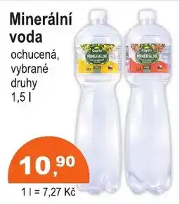 COOP DISKONT Minerální voda ochucená nabídka