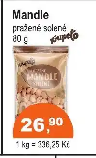 COOP DISKONT Mandle pražené solené nabídka