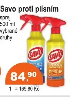 COOP DISKONT Savo proti plísním sprej nabídka