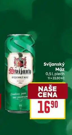 Billa Svijanský Máz 0,5l, plech nabídka