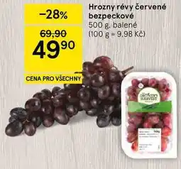 Tesco Hrozny révy červené bezpeckové, 500 g. balené nabídka