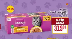 Billa Whiskas Kapsičky pro kočky 40x85 g nabídka